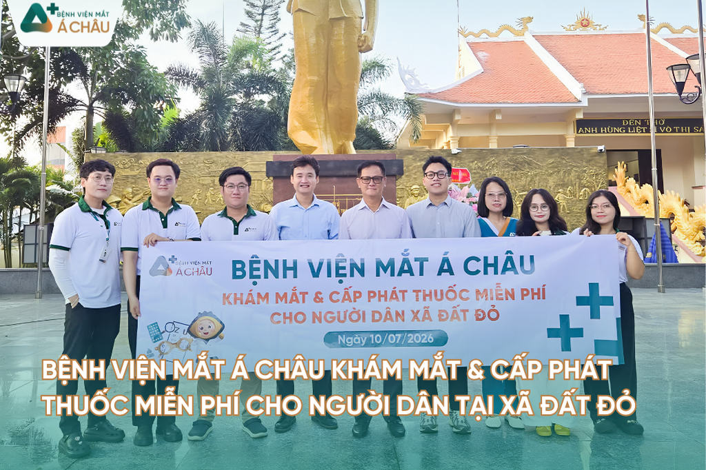 BỆNH VIỆN MẮT Á CHÂU KHÁM MẮT & CẤP PHÁT THUỐC MIỄN PHÍ CHO NGƯỜI DÂN TẠI XÃ ĐẤT ĐỎ