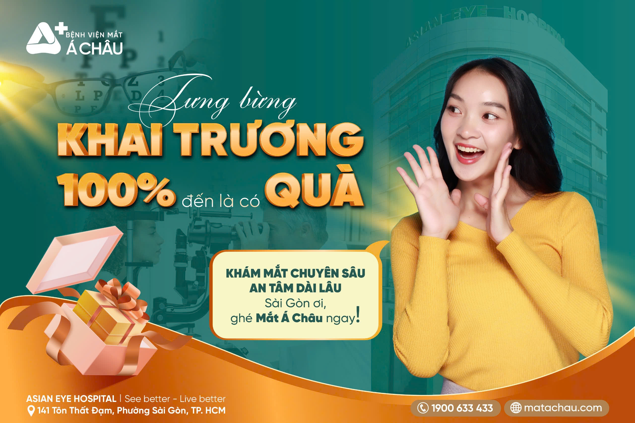 BỐC THĂM MAY MẮN NHẬN QUÀ HẤP DẪN TẠI BỆNH VIỆN MẮT Á CHÂU